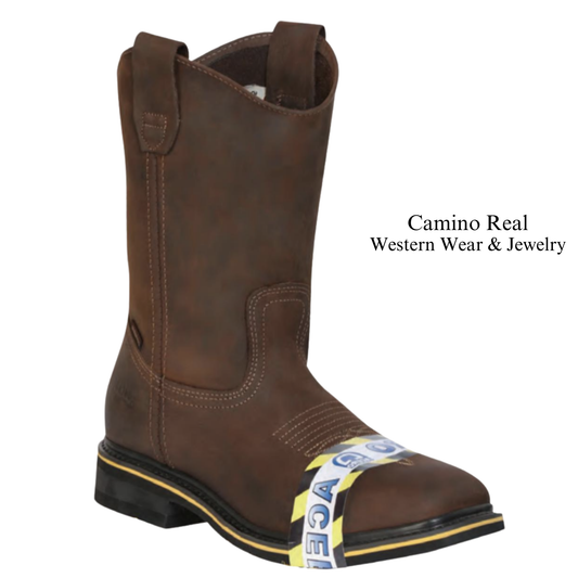 Men's Cowhide Leather Steel-Toe Work Boots