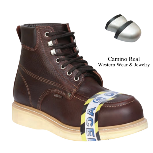 Men's Cowhide Leather Steel-Toe Work Boots