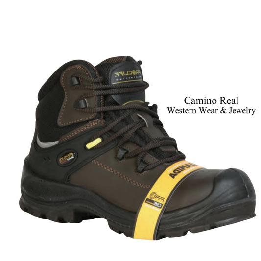 Men's Cowhide Leather Steel-Toe Work Boots