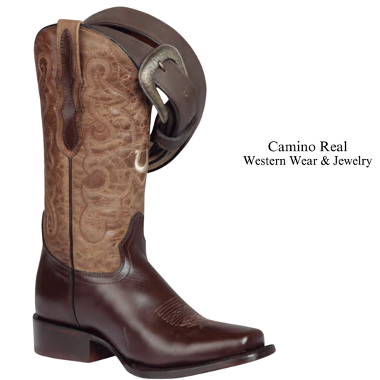 Women's Cowhide Leather Rodeo Square Toe Boots