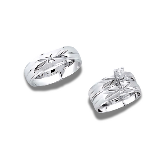 Olivo– 14k Gold Engagement Trio