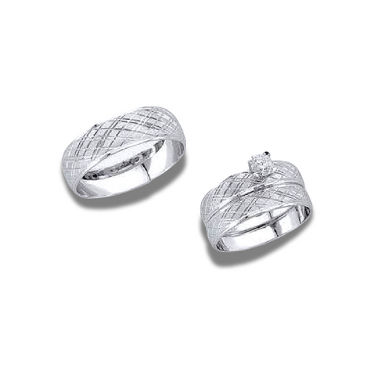 Sauco – 14k Gold Engagement Trio