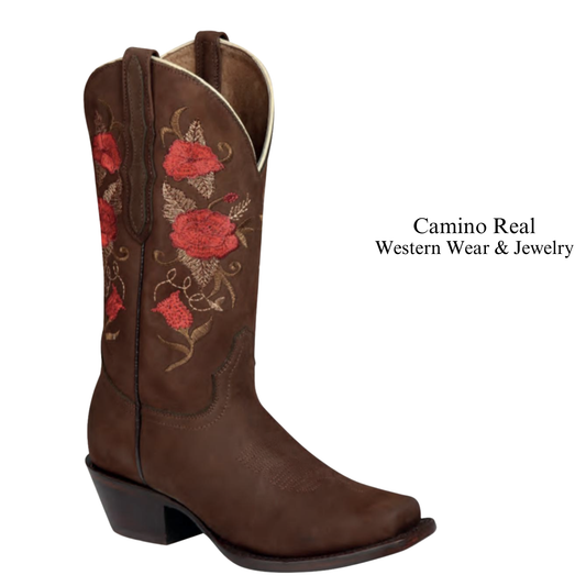 Women's Cowhide Leather Rodeo Square Toe Boots