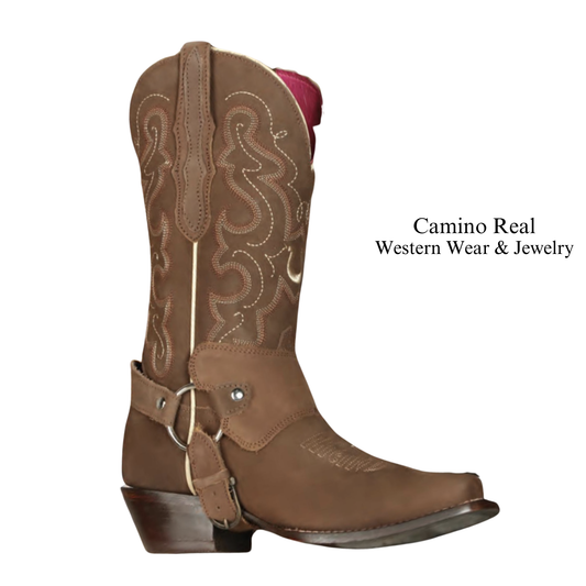 Women's Cowhide Leather Rodeo Square Toe Boots