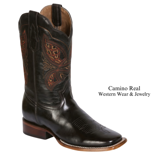 Men's Cowhide Leather Rodeo Square Toe Boots