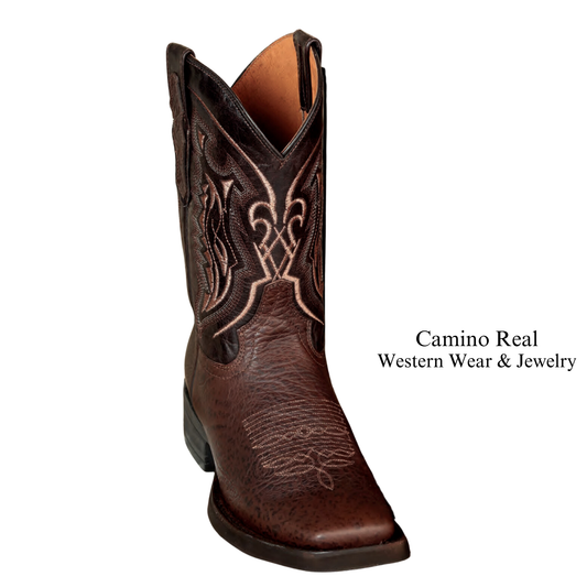 Men's Cowhide Leather Rodeo Square Toe Boots