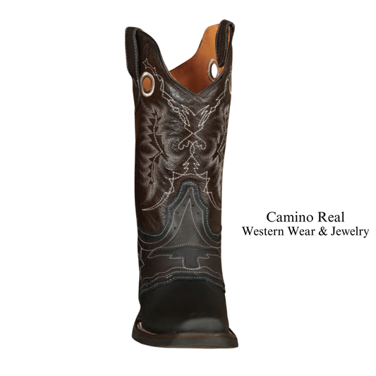 Men's Cowhide Leather Rodeo Square Toe Boots