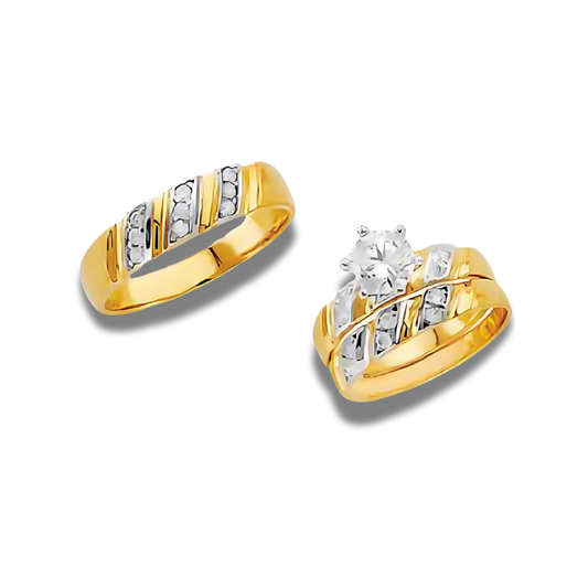 Solapa – 14k Gold Engagement Trio