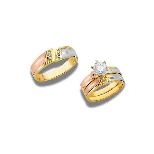 Nardo – 14k Gold Engagement Trio