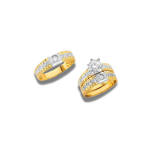 Época – 14k Gold Engagement Trio