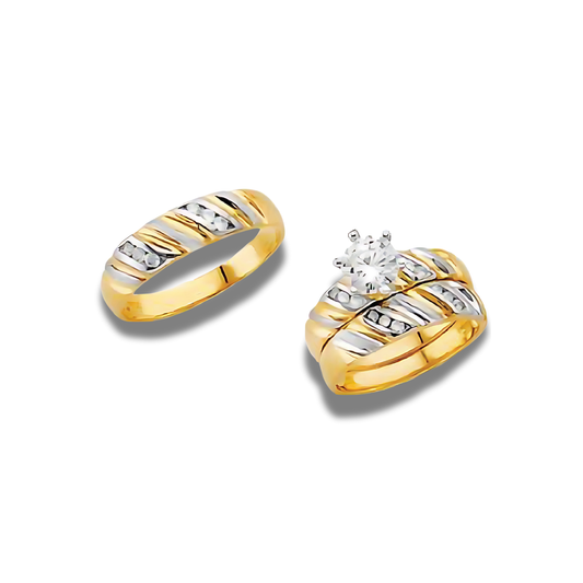 Estilo – 14k Gold Engagement Trio