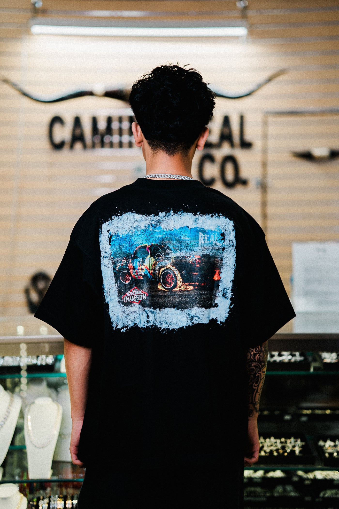 “COLOR BURN” TEE