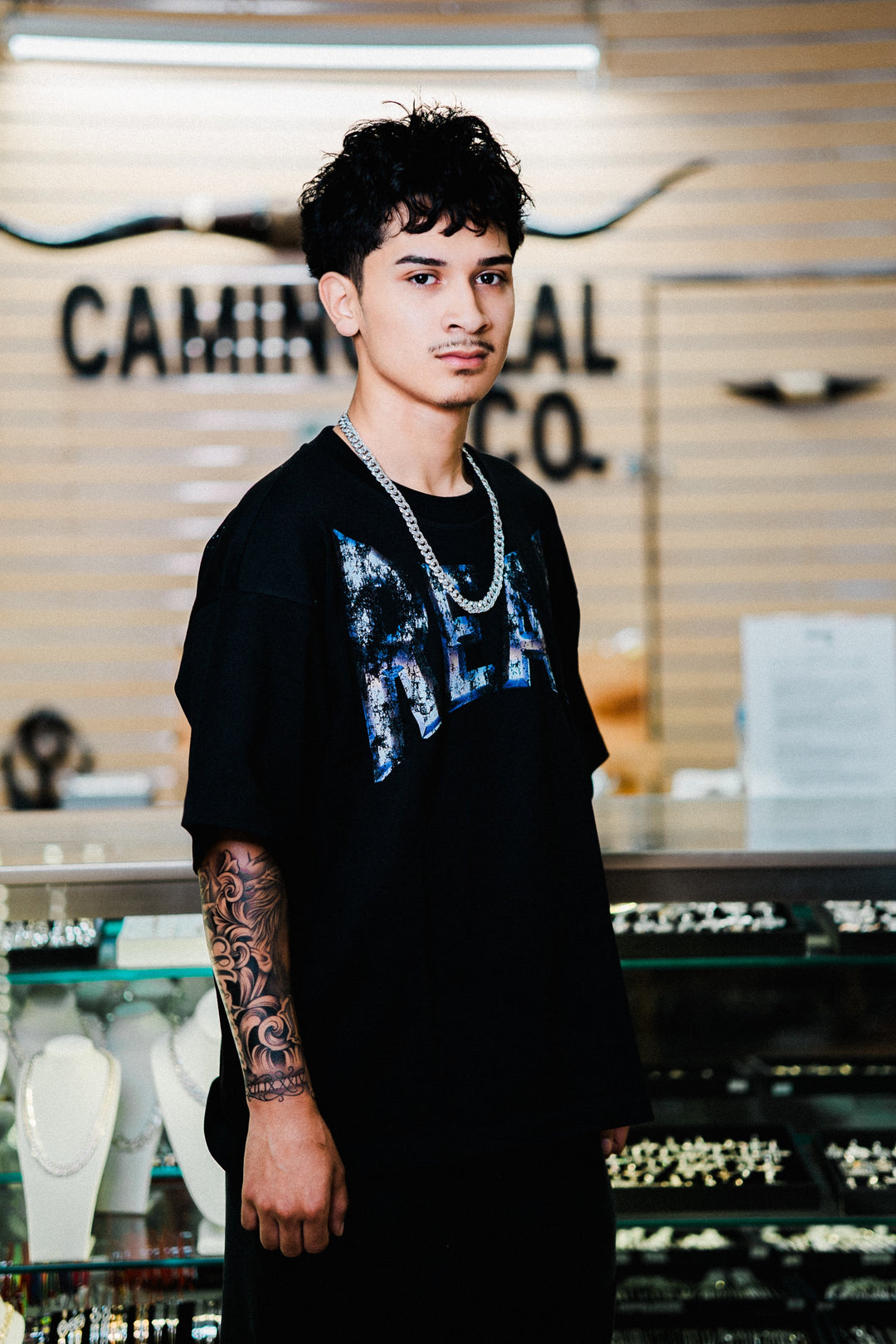 “COLOR BURN” TEE