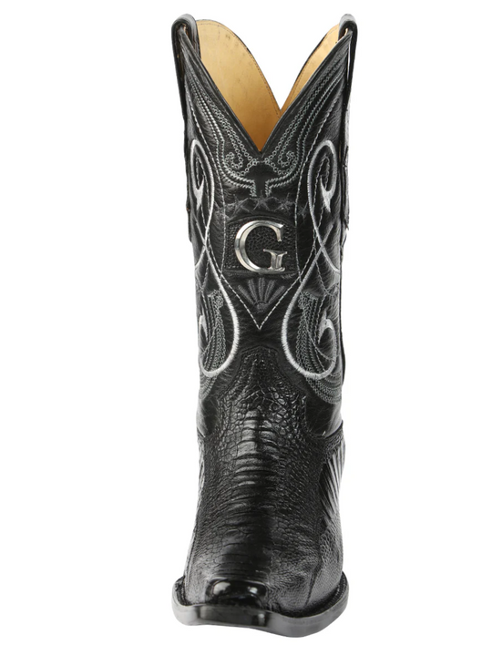 Men's Ostrich Leg Boots