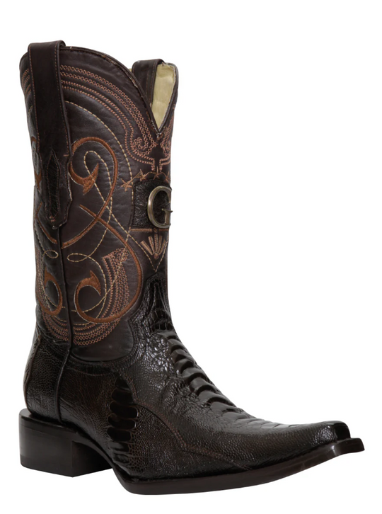 Men's Ostrich Leg Boots
