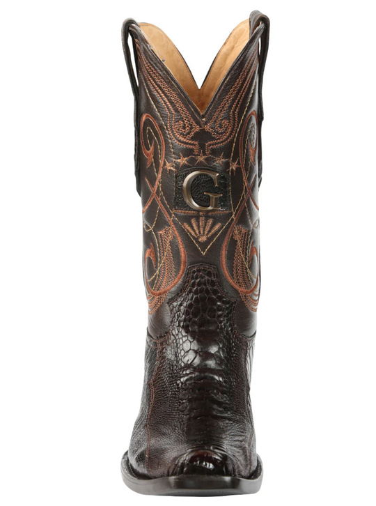 Men's Ostrich Leg Boots