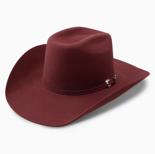 Burgundy 100X Felt Hat