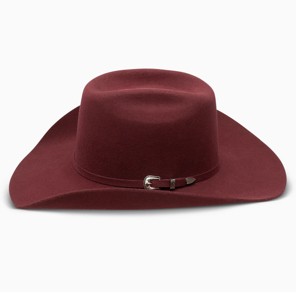 Burgundy 100X Felt Hat