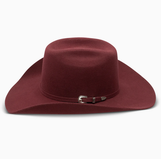 Burgundy 100X Felt Hat