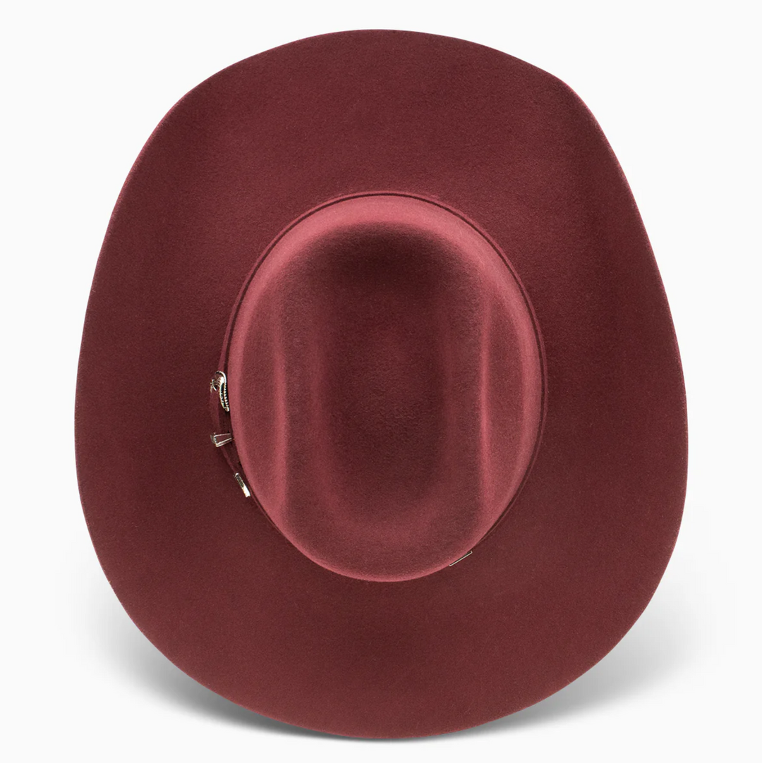 Burgundy 100X Felt Hat