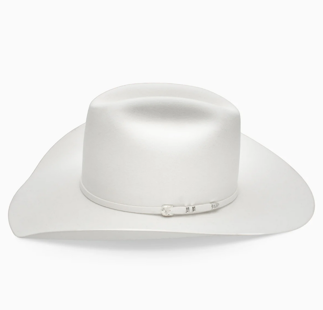 White 100X Felt Hat